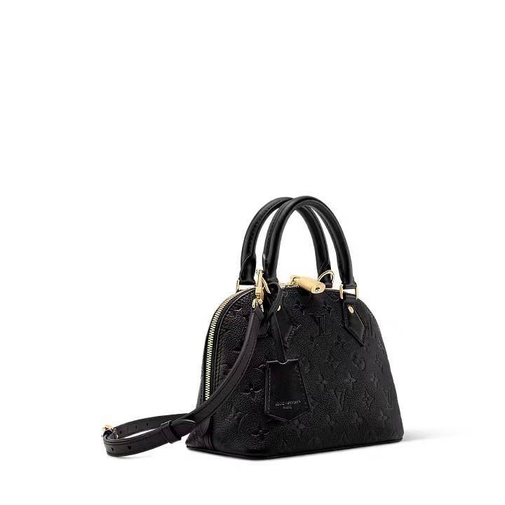 Louis Vuitton Alma Black Empreinte Bag