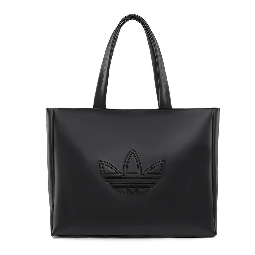 شنطة كتف Adidas Originals بتصميم Tote وشعار Trefoil – أسود