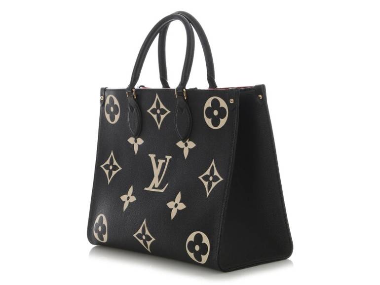 Louis Vuitton OnTheGo Tote Bag – Black / Beige