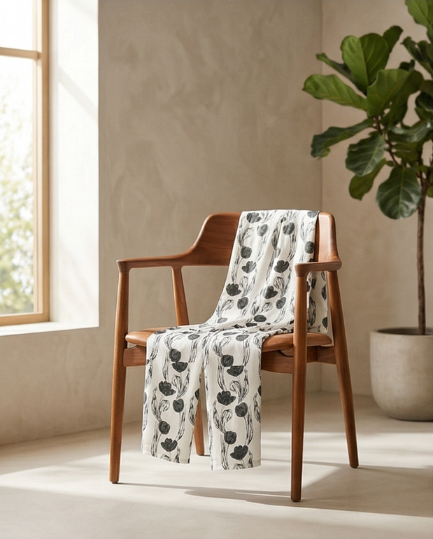 Women’s Floral Print Set – Long Shirt & Pants