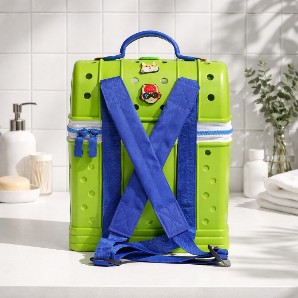 Kids Crocs Style Lunch Box – Green