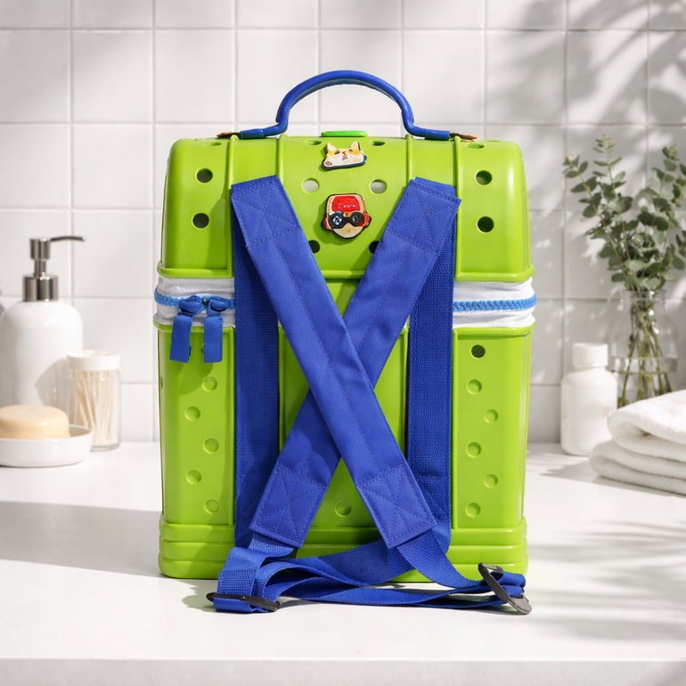 Kids Crocs Style Lunch Box – Green