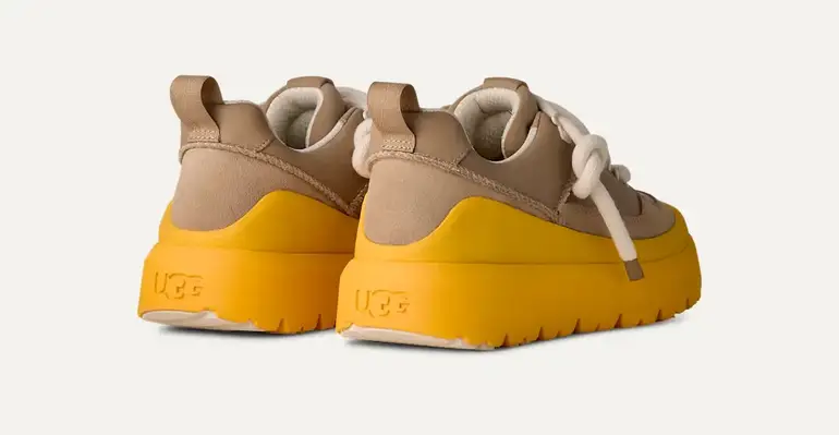 حذاء Heritage Utility Sneaker بيج وأصفر – حذاء كاجوال عصري
