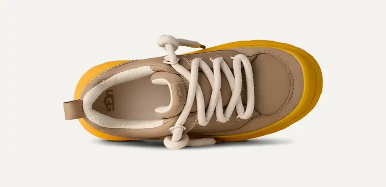 حذاء Heritage Utility Sneaker بيج وأصفر – حذاء كاجوال عصري