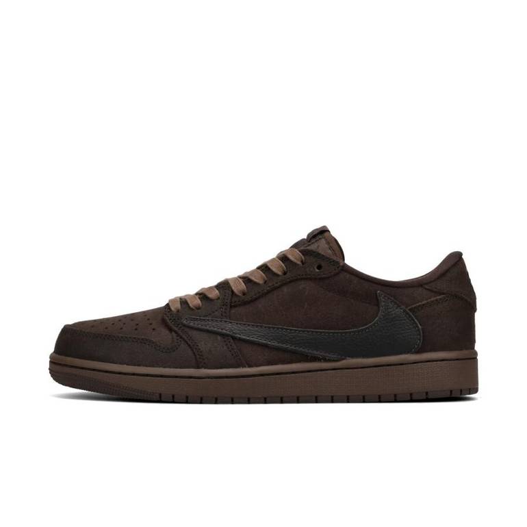 Brown Leather Sneakers Air Jordan Low