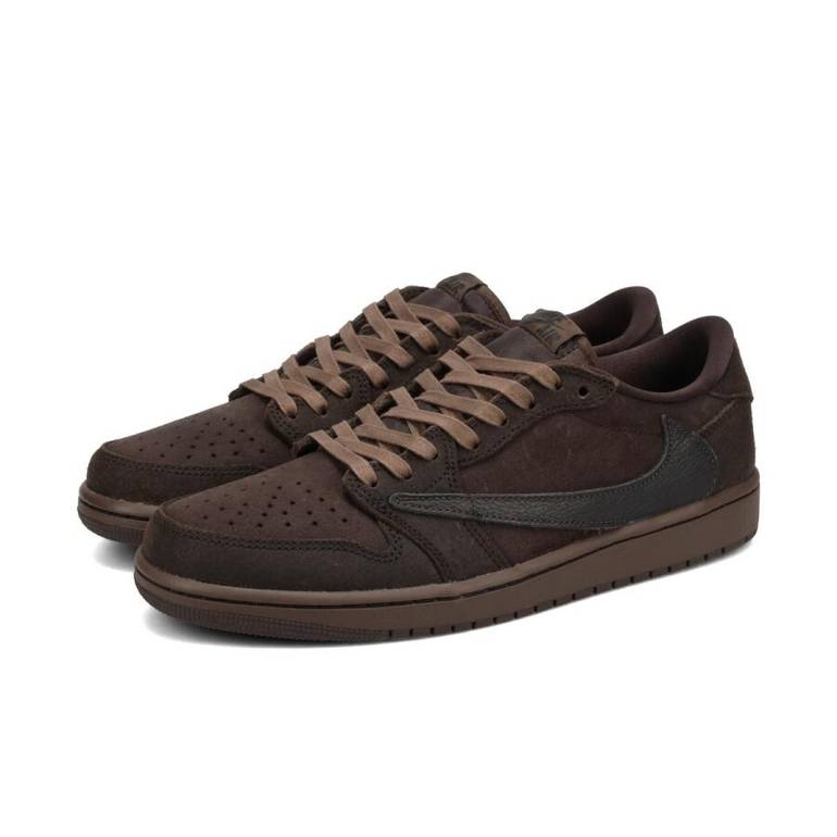 Brown Leather Sneakers Air Jordan Low