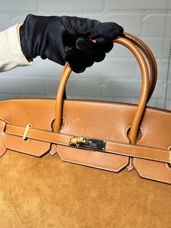 Hermes Birkin Leather Top Handle Bag – Brown