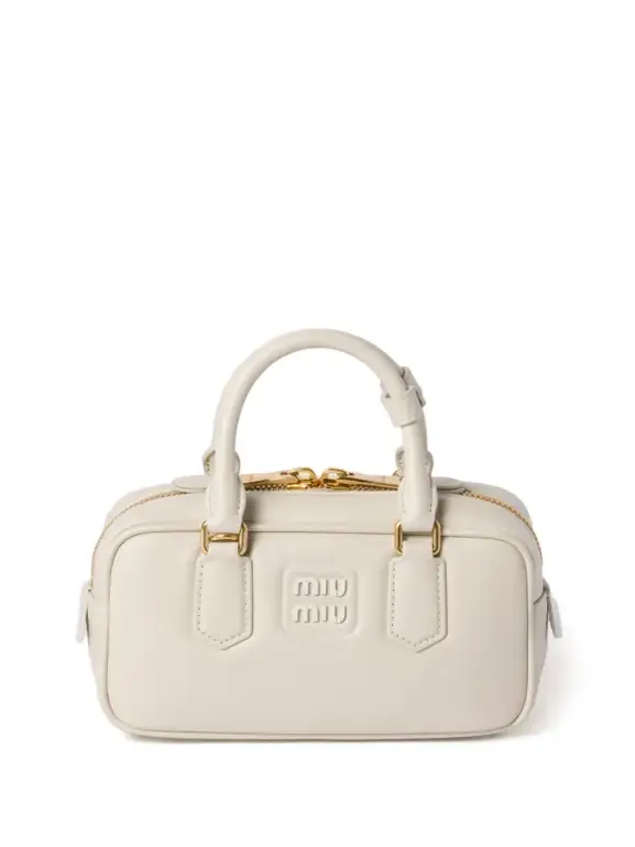Miu Miu White Leather Handbag – Elegant Luxury Design