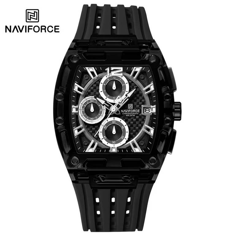 NAVIFORCE Men’s Watch – Modern Transparent Design