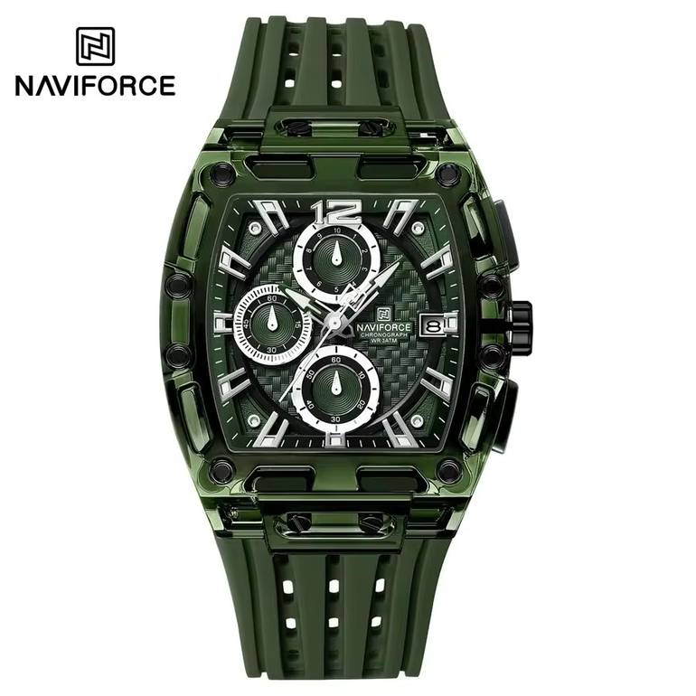 NAVIFORCE Men’s Watch – Modern Transparent Design