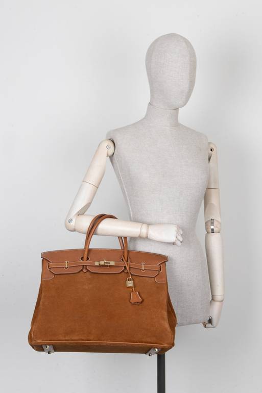 Hermes Birkin Leather Top Handle Bag – Brown