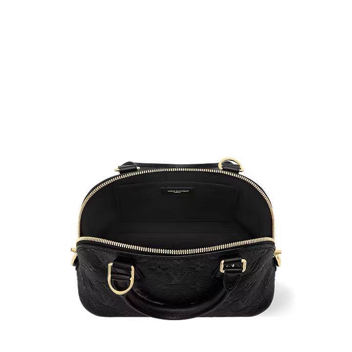 Louis Vuitton Alma Black Empreinte Bag