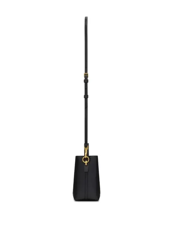 شنطة يد Saint Laurent بتصميم Bucket مع مقبض علوي – أسود