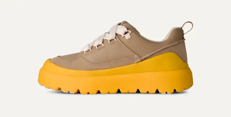 حذاء Heritage Utility Sneaker بيج وأصفر – حذاء كاجوال عصري