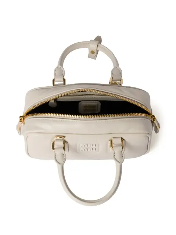 Miu Miu White Leather Handbag – Elegant Luxury Design