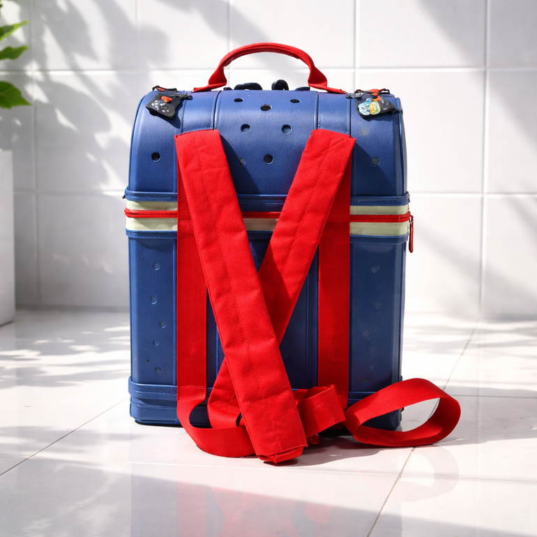 Kids Crocs Style Lunch Box – Blue