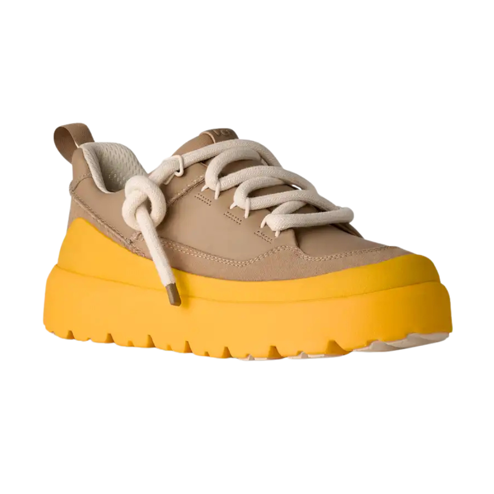حذاء Heritage Utility Sneaker بيج وأصفر – حذاء كاجوال عصري