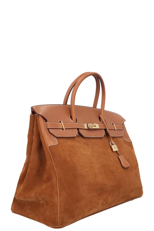 Hermes Birkin Leather Top Handle Bag – Brown