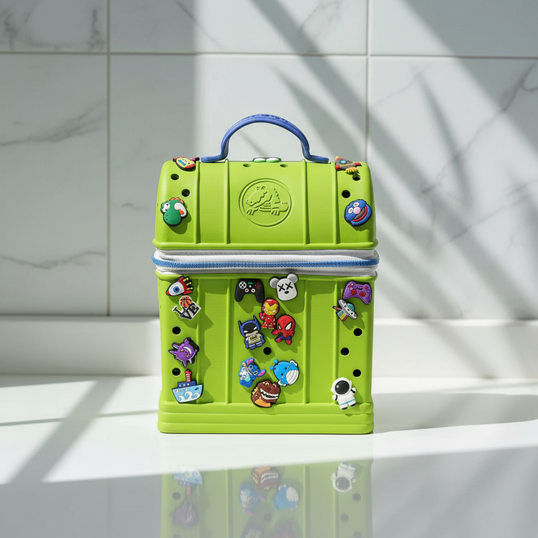 Kids Crocs Style Lunch Box – Green