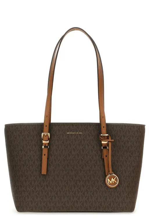 Michael Kors MK Monogram Tote Bag – Brown