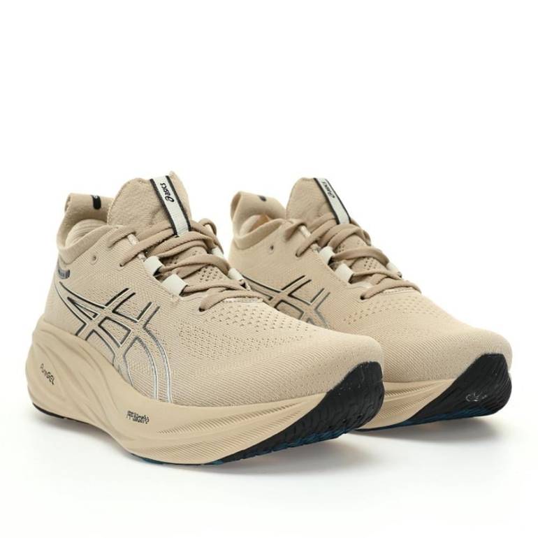 ASICS Gel-Nimbus 26 Beige Running Shoes