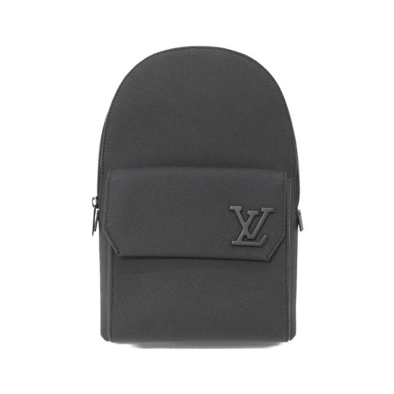Louis Vuitton leather backpack black
