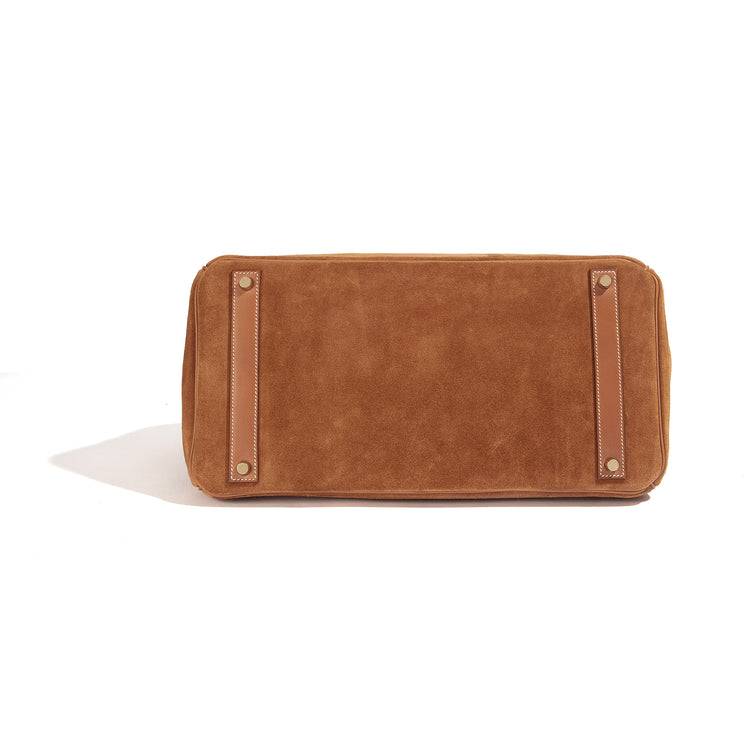 Hermes Birkin Leather Top Handle Bag – Brown