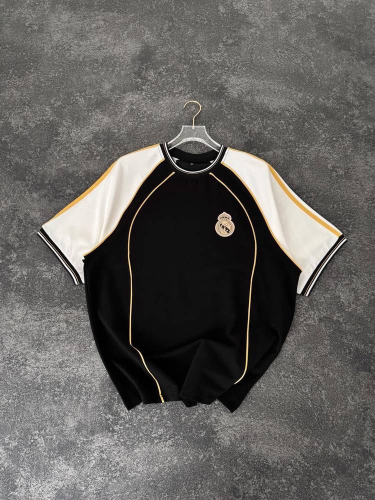 Real Madrid Retro T-Shirt – Black / White