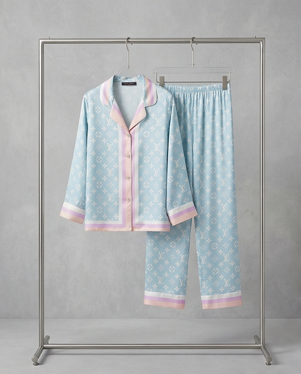 Luxury Pajama – Sky Blue