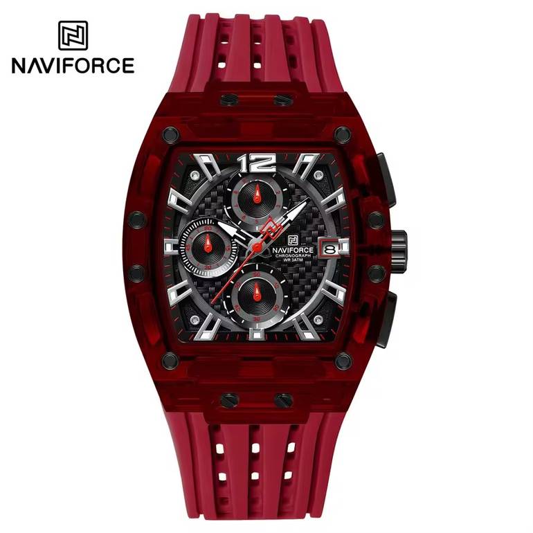 NAVIFORCE Men’s Watch – Modern Transparent Design