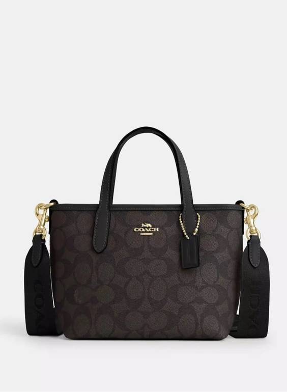 COACH Mini Signature Tote Bag – Brown