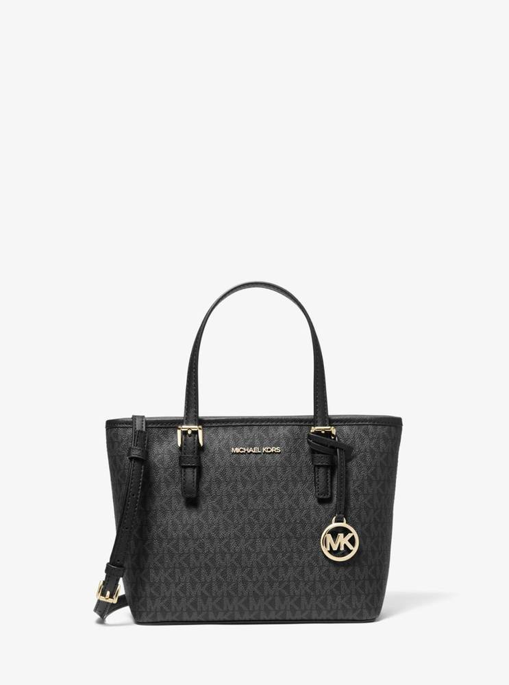 شنطة كتف Michael Kors بنقشة MK Monogram – أسود