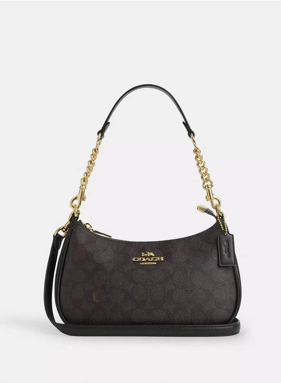 COACH Mini Chain Shoulder Bag – Black