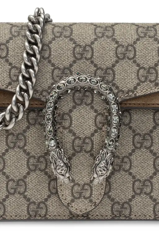 Gucci Dionysus GG Supreme Mini Chain Bag – Beige