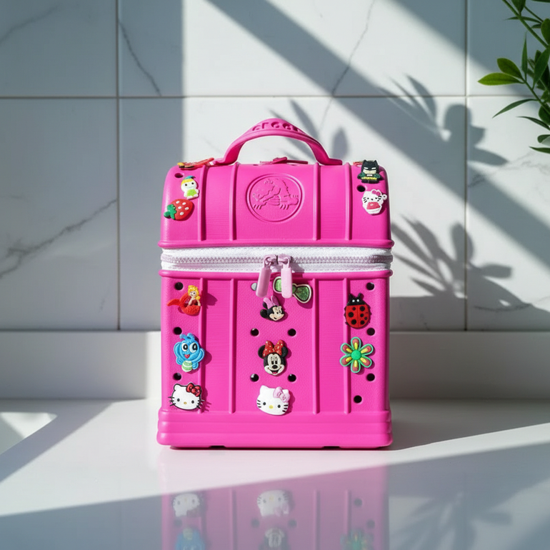 Kids Crocs Style Lunch Box – Pink