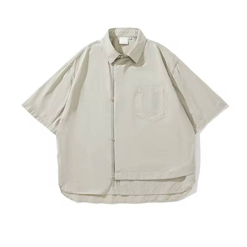 Minimal Oversized Short Sleeve Shirt