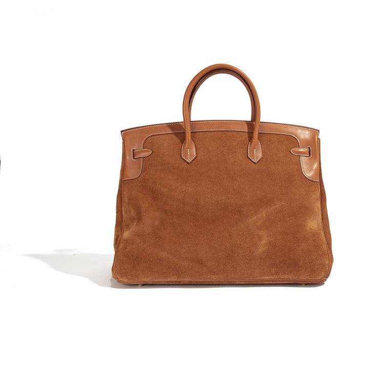 Hermes Birkin Leather Top Handle Bag – Brown