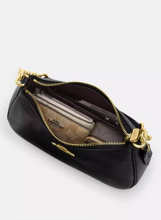 COACH Mini Chain Shoulder Bag – Black