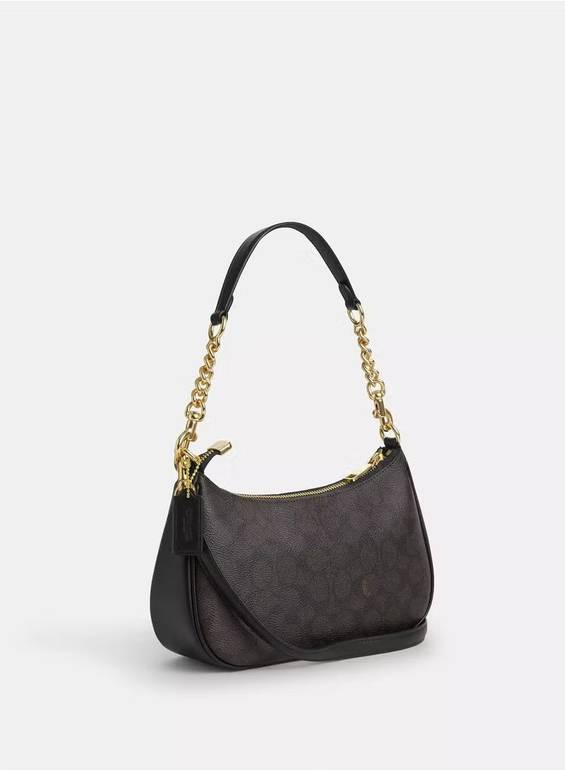 COACH Mini Chain Shoulder Bag – Black