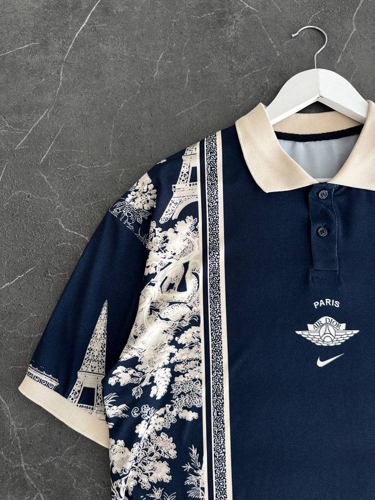 Paris Air Dior Polo Shirt – Navy Blue