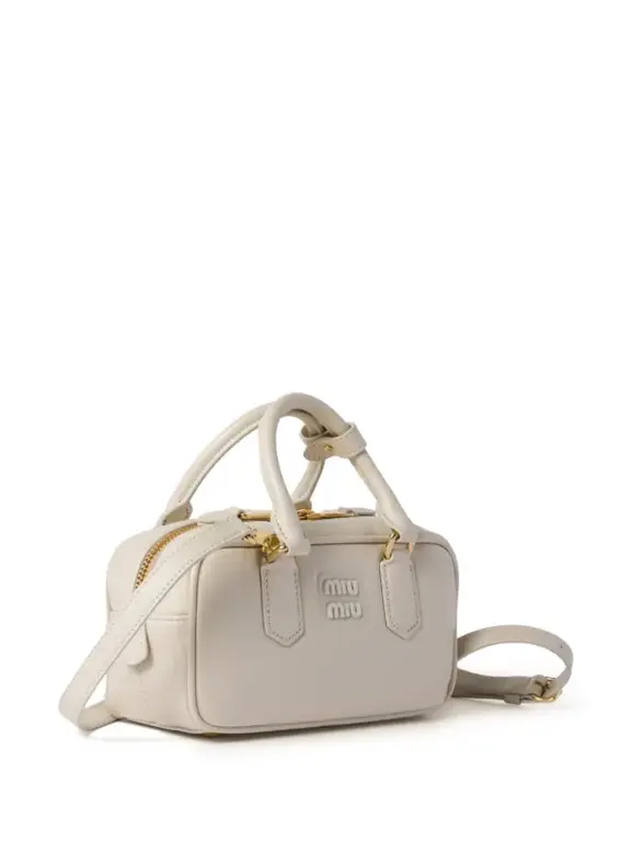 Miu Miu White Leather Handbag – Elegant Luxury Design