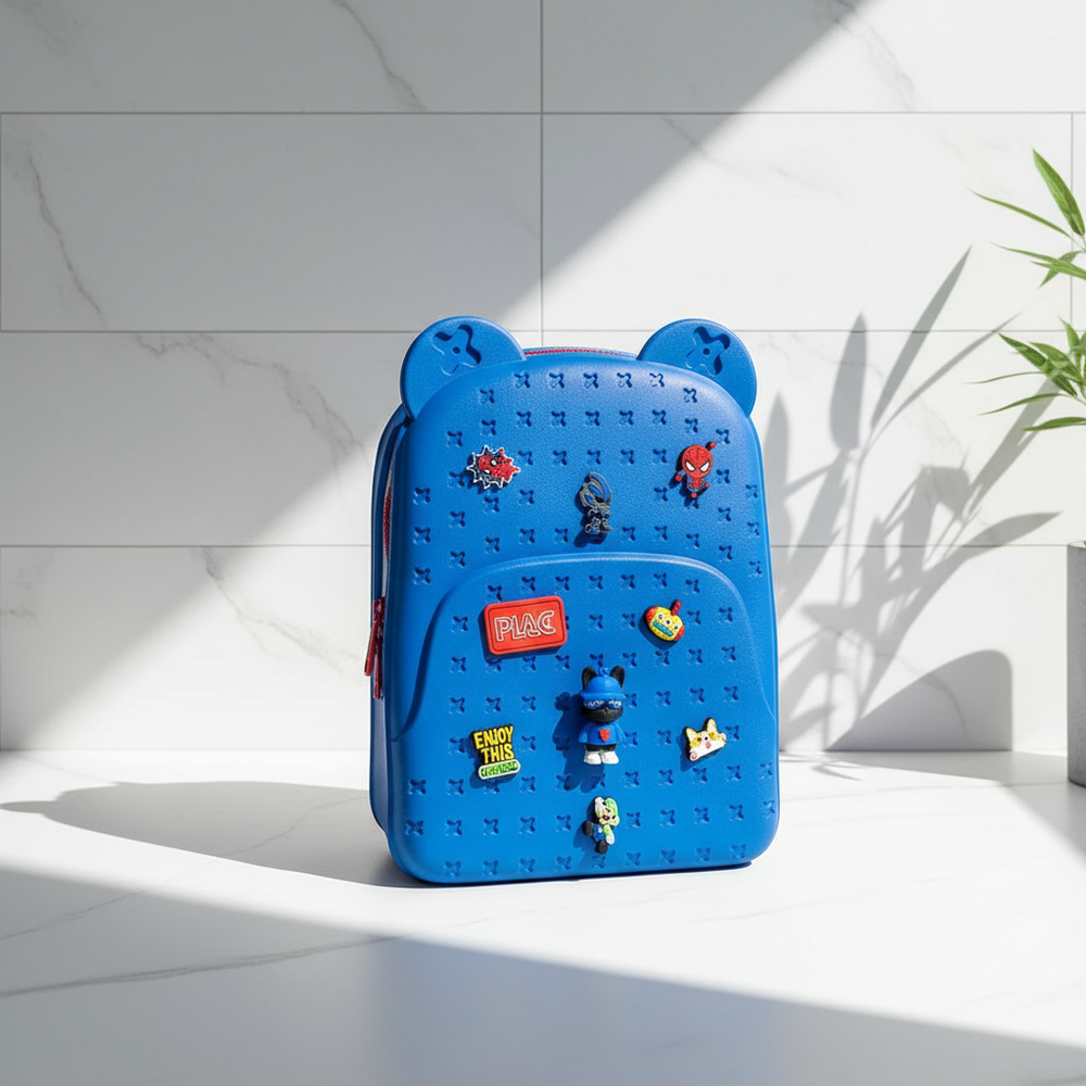 Kids Cartoon School Backpack – Blue
