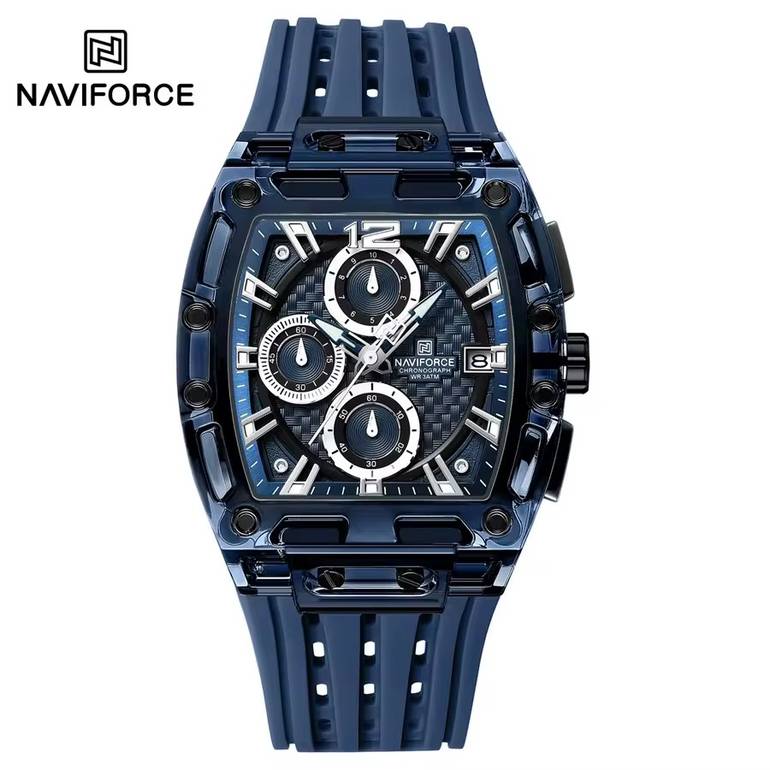 NAVIFORCE Men’s Watch – Modern Transparent Design