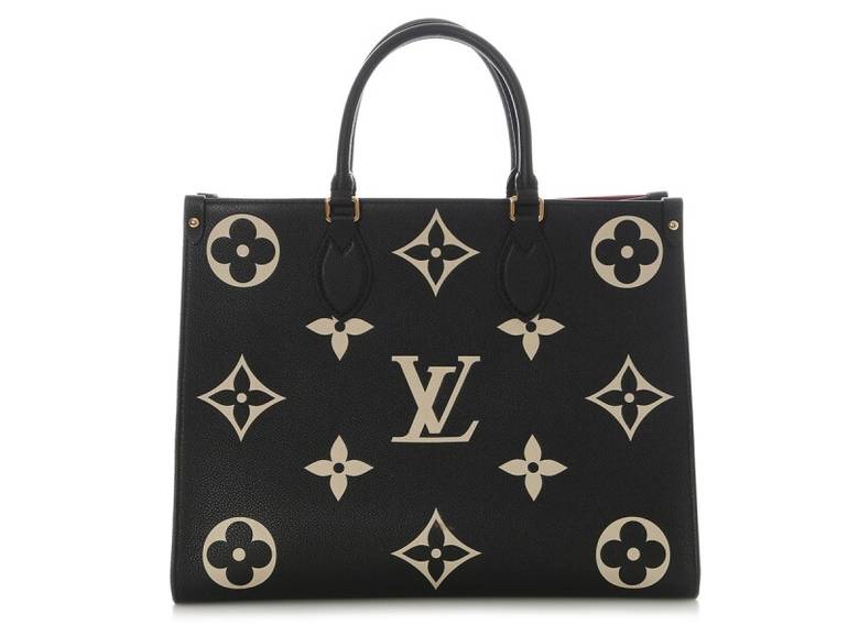 Louis Vuitton OnTheGo Tote Bag – Black / Beige