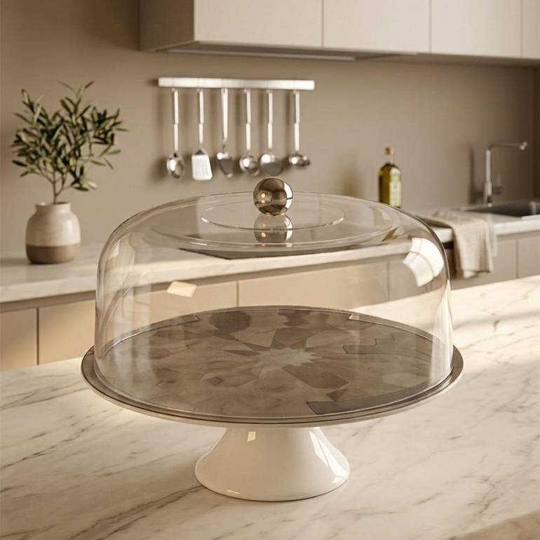 Stainless Serving Dish with Lid | Lavera Home