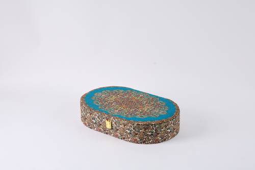 صندوق ترمه- Oval01 أزرق