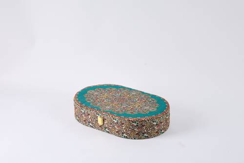 صندوق ترمه-Oval01  أخضر