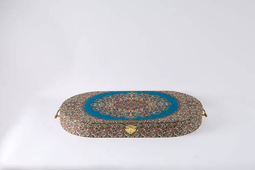 صندوق ترمه-Oval03 أزرق