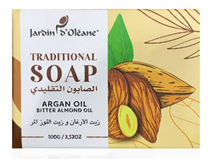 جاردن اوليان , الصابون التقليدي , زيت الأرغان وزيت اللوز المر , 100جم