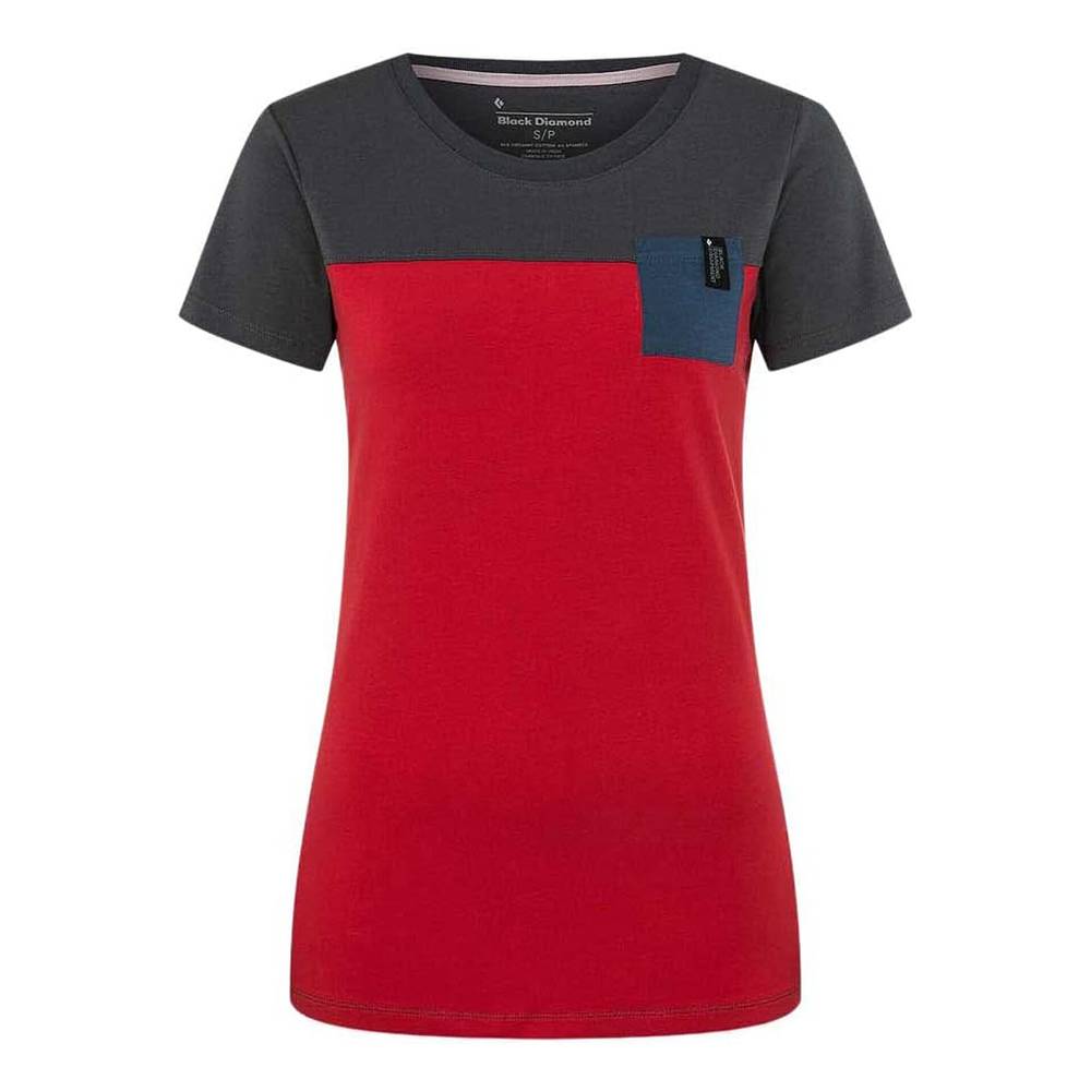 WOMEN'S CAMPUS T-SHIRT M VERMILION-CARBON-INK